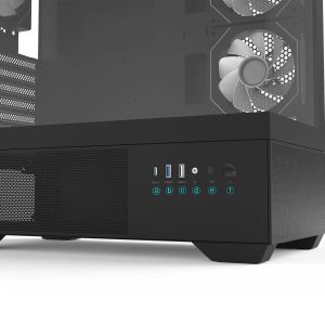 Zalman Case ATX - Chronix BLACK - 3 x 120 mm A-RGB, USB-C, Tempered Glass