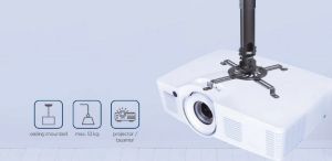Gembird Стойка за таван за проектор Projector Ceiling Mount - CM-B-01