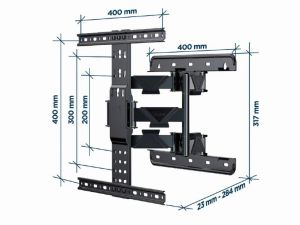 Gembird стенна стойка за телевизор TV Mount - WM-65ST-01 - 32"-65", 36.4 kg