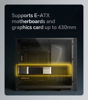 Geometric Future Case EATX - Model 5 Vent Black - 5 x 140 mm aRGB fans included