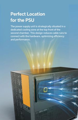 Geometric Future Case EATX - Model 5 Vent Black - 5 x 140 mm aRGB fans included