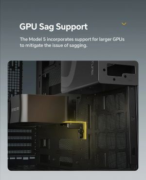 Geometric Future Case EATX - Model 5 Vent Black - 5 x 140 mm aRGB fans included