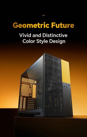 Geometric Future Case EATX - Model 5 Vent Black - 5 x 140 mm aRGB fans included