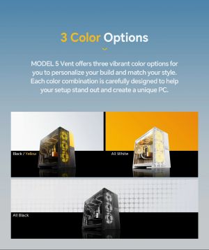 Geometric Future Case EATX - Model 5 Vent Black - 5 x 140 mm aRGB fans included