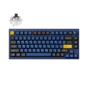 Mechanical Keyboard Lemokey P1 Pro QMK 75% Navy Blue - Keychron Super Brown Switch
