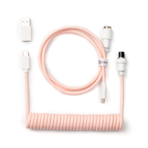 Cable Keychron Coiled Aviator Light Pink