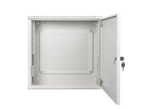 Комуникационен шкаф Lanberg rack cabinet 19" wall-mount 6U+3u/540x200 low-profile grey (assembled)
