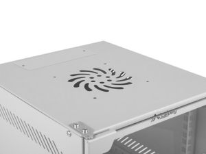 Комуникационен шкаф Lanberg rack cabinet 10" wall-mount 4U / 280x310 for self-assembly (flat pack), grey