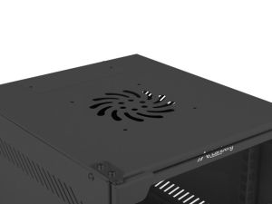 Комуникационен шкаф Lanberg rack cabinet 10" wall-mount 4U / 280x310 for self-assembly (flat pack), black