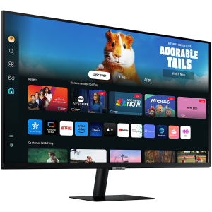 Monitor LED Samsung LS27DM500EUXDU M5 Smart, 27'' FHD FLAT 16:9 (1920x1080) VA 60Hz, 250 cd/2, 3000:1, 4ms (GTG), 178/178, 2xHDMI, 2xUSB-A, WiFi5, Bluetooth, Tizen OS, Remote, Tilt, VESA 100x100, 2Y