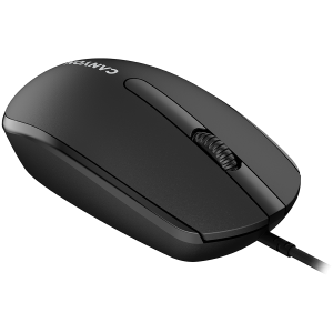 CANYON M-10, Canyon Wired optical mouse with 3 buttons, DPI 1000, with 1.5M USB cable, black, 65*115*40mm, 0.1kg
