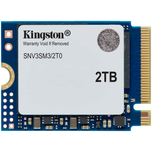 Kingston 2TB NV3 SSD M.2 2230 PCIe 4.0 NVMe, Read: 6,000/ Write: 5,000MB/s