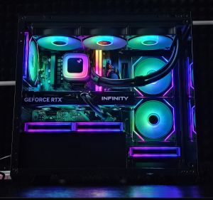Ryzen 7-7800X3D/ RTX 5070Ti 16G/ RAM 32GB/ SSD 1TB/ Водно Охлаждане/ 1000W Захранване/ Геймърски компютър Dark Reaper DR043