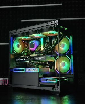 Ryzen 7-7800X3D/ RTX 5070Ti 16G/ RAM 32GB/ SSD 1TB/ Водно Охлаждане/ 1000W Захранване/ Геймърски компютър Dark Reaper DR043