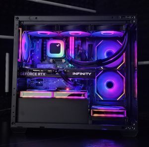 Ryzen 7-7800X3D/ RTX 5070Ti 16G/ RAM 32GB/ SSD 1TB/ Водно Охлаждане/ 1000W Захранване/ Геймърски компютър Dark Reaper DR043