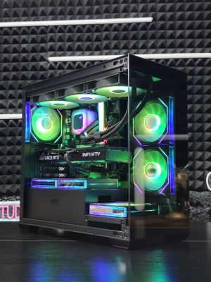 Ryzen 7-7800X3D/ RTX 5070Ti 16G/ RAM 32GB/ SSD 1TB/ Водно Охлаждане/ 1000W Захранване/ Геймърски компютър Dark Reaper DR043