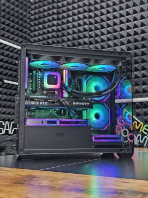 Ryzen 7-7800X3D/ RTX 5070Ti 16G/ RAM 32GB/ SSD 1TB/ Водно Охлаждане/ 1000W Захранване/ Геймърски компютър Dark Reaper DR043