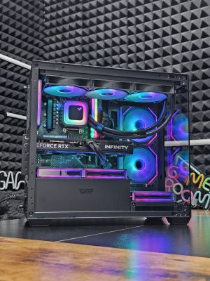 Ryzen 7-7800X3D/ RTX 5070Ti 16G/ RAM 32GB/ SSD 1TB/ Водно Охлаждане/ 1000W Захранване/ Геймърски компютър Dark Reaper DR043