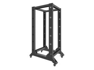 Комуникационен шкаф Lanberg open rack 27U  600x800, black