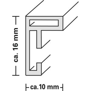 Hama “Chiaro” Plastic Frame, steel, 21 x 29.7 cm, DIN A4