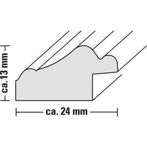 Hama "Lobby" Plastic Frame, bronze, 20 x 30 cm