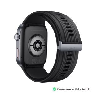 Часовник Huawei Watch D2 LCA-B10, Black , 1.82" Amoled, Airbag/Strap Size 26mm, Ambulatory 24H Blood Pressure, HR monitoring PPG 6.0, Rotating crown, IP68, Speaker&Micophone, Dual-band, Battery 524mAh