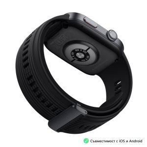 Часовник Huawei Watch D2 LCA-B10, Black , 1.82" Amoled, Airbag/Strap Size 26mm, Ambulatory 24H Blood Pressure, HR monitoring PPG 6.0, Rotating crown, IP68, Speaker&Micophone, Dual-band, Battery 524mAh