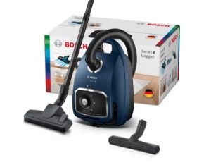 Прахосмукачка Bosch BGB6X300 Series 6, Vacuum cleaner with bag, 4l, Blue