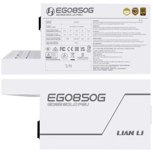 Power Supply Lian Lian Li EDGE EGO850 White 850W 80+ Gold PCIe 5.1, ATX 3.1