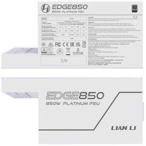 Захранващ блок Lian Li EDGE EG0850 White 850W 80+ Platinum PCIe 5.1, ATX 3.1