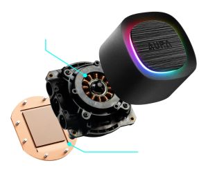 Gamdias водно охлаждане Water Cooling 360mm - AURA GL360 v2 - aRGB