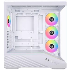 Кутия Lian Li Vector V100 ARGB Mid-Tower, Tempered Glass - White