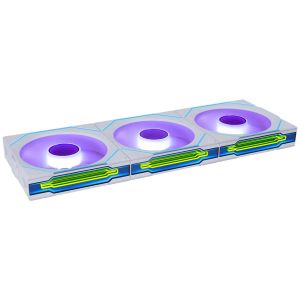 3Pack Fans Lian Li UNI FAN SL-INF Wireless ARGB PWM Reverse - 120 mm White + Controller