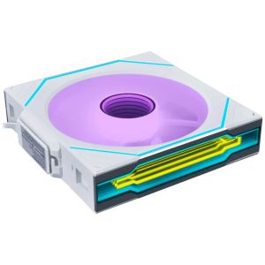 3Pack Fans Lian Li UNI FAN SL-INF Wireless ARGB PWM Reverse - 120 mm White + Controller