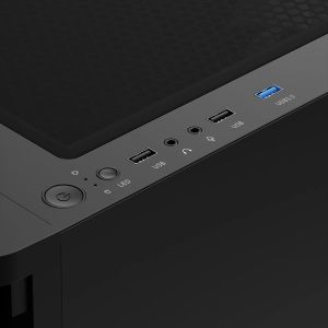 Gamdias Case ATX - TALOS E3 CG - 3 x 120 mm A-RGB, Curved Glass