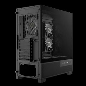 Gamdias кутия Case mATX - AURA GC12 ARGB BK - 6 x 120 mm A-RGB, USB-C, Tempered Glass