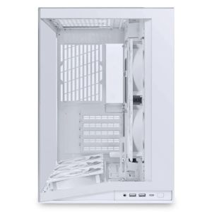 Кутия Lian Li O11 Dynamic Mini V2 Flow + 5 Вентилатора, Mini-Tower - White