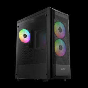 Gamdias кутия Case ATX - AURA GC6 ELITE ARGB BK - Addressable RGB, Mesh