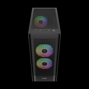 Gamdias кутия Case ATX - AURA GC6 ELITE ARGB BK - Addressable RGB, Mesh