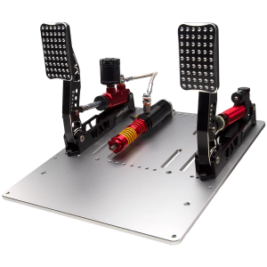 SIMAGIC Crimson Edition, Hydraulic Dual-pedal Set, 100kg Loadcell, Standard Throttle Plate. S311