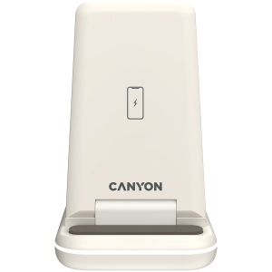 CANYON wireless charger WS-304 15W 3in1 Cosmic Latte