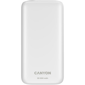 CANYON power bank PB-301 LED 30000 mAh PD 20W QC 3.0 White