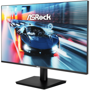 Asrock CL27FFA Gaming Monitor, 27" FHD (1920x1080) IPS, Anti-Glare, 120 Hz, 16:9, 1500:1, 300 nits, Wide 178-Degree Viewing Angles, 1ms (MPRT), Flicker-free, Tiltt Adjustment, VESA, 1x HDMI 1.4, 1x VGA, 3Y
