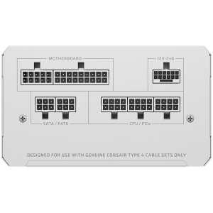CORSAIR RM750e White, 750 Watt, Cybenetics Gold Certified, Fully Modular