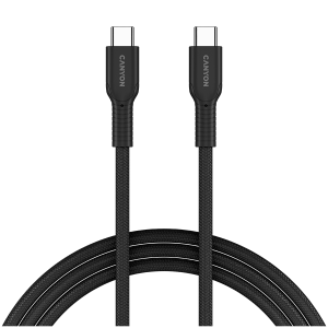 CANYON cable OnWire 60CL C-C 60W COLOR Braided 1m Black