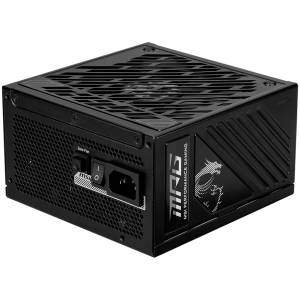 MSI MPG A1000GS PCIE5 Power Supply 1000W, 80 PLUS Gold, Dual PCIe 5.1 Cables, ATX 3.1, 135mm Fan, Fan Stop, OCP/OTP/OPP/SCP/OVP/UVP/SIP/NLO, Active PFC, Dimensions: 150mmx150mmx86mm, 10Y Warranty