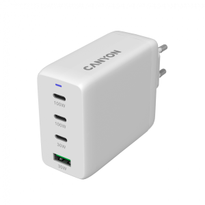 CANYON charger CU100ACC GaN 100W 3xPD 1xQC EU White
