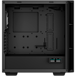 DeepCool CH560 Digital, Mid Tower, Mini-ITX/Micro-ATX/ATX/E-ATX, 1xUSB3.0, 1xType-C, 1xAudio, 3x140mm + 1x120mm Pre-Installed ARGB Fans, Tempered Glass, Mesh Panels, Dual-Status Digital Display, GPU Support Arm, Black, R-CH560-BKAPE4D-G-1
