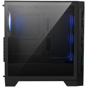 MSI MAG FORGE 321R AIRFLOW, Mid-Tower, ATX/M-ATX/ITX, 2x USB 3.2, 1x USB 3.2 Gen 2x2 Type-C, 1x Audio/Mic, LED Button, ARGB Hub, 4x 120mm ARGB Fans, Mesh Panel, Tempered Glass, Black