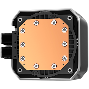 DeepCool MYSTIQUE 360 ARGB, 360mm CPU Liquid Cooler, 2.8" LCD screen, 3x120mm ARGB PWM Fans, Addressable RGB LED, Fluid Dynamic Bearing, Black, Intel LGA1851/1700/1200/1151/1150/1155, AMD AM5/AM4, R-LX750-BKADSNC-G-1